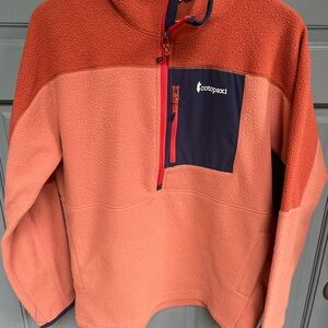 Cotopaxi Abrazo Half Zip Fleece Jacket Orange, Size L